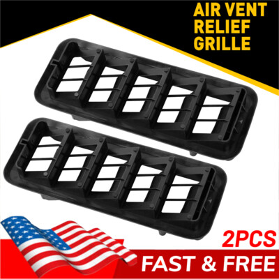 2pcs Back Panel Air Vent Relief Grille For 1999-2021 Chevy Silverado ...