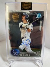 Brendan Rodgers 2016 Bowman Chrome ON CARD Autograph #15/29