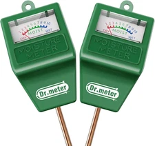 2pack Soil Moisture Meter Dr.meter Hygrometer Sensor For Garden Farm Lawn