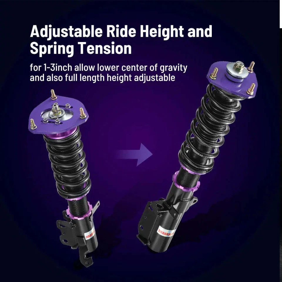 Kit de suspensión de muelles helicoidales completos para Toyota Corolla 1987-2002 Foto 4 de 4