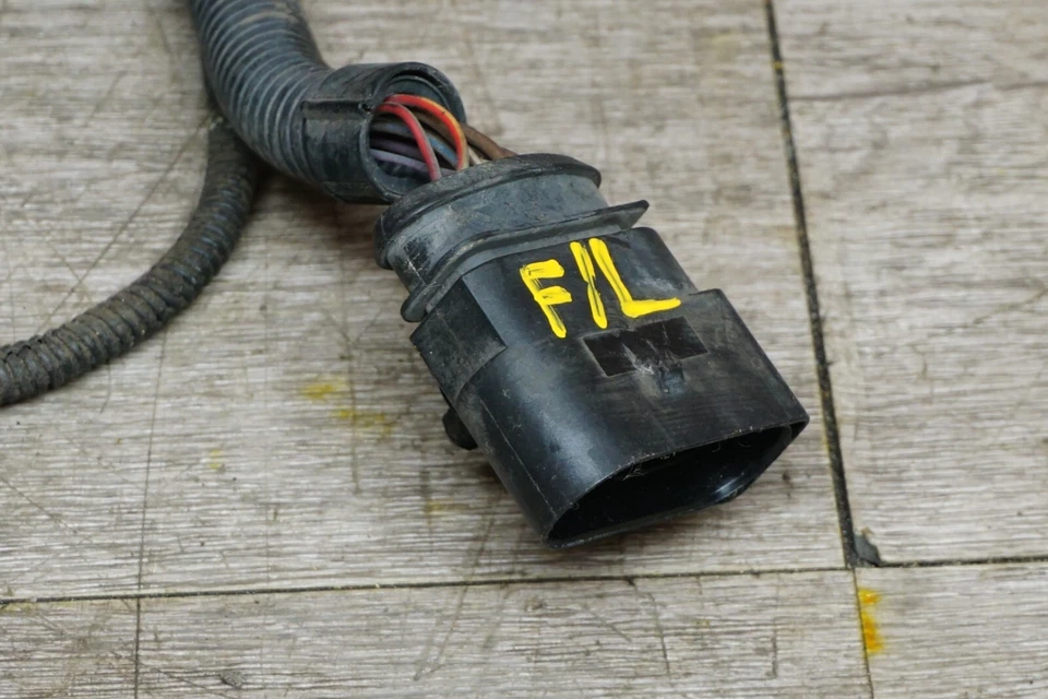 Volkswagen Touareg 2005 7L faro delantero izquierdo conductor cableado arnés OEM Foto 4 de 4