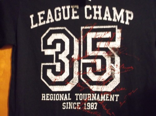 BRAND NEW "BOSSINI " MEN'S NAVY BLUE "LEAGUE CHAMP #35 " T'SHIRT.. - Picture 4 of 4