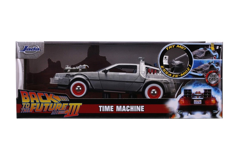Back to The Future Part III 124 Time Machine Diecast Car L... Ships