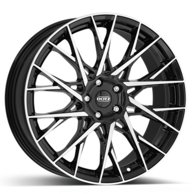 Dotz Fuji schwarz poliert 8 x 18 (Alle Felgen bei uns im Shop)