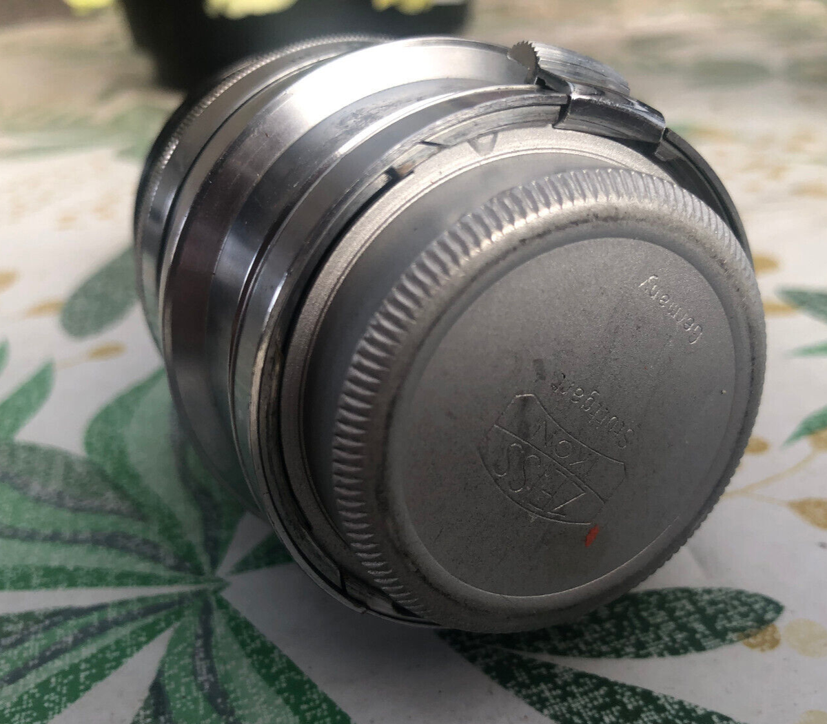 【希少】Contax II + Carl Zeiss Jena Sonnar Zeiss Jena Sonnar 2/8,5cm Nr2681449 Heavy No Coated for Contax RF