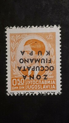 ITALIAN COLONIES VARIETY RIVER KUPA REVERSE OVERPRINT