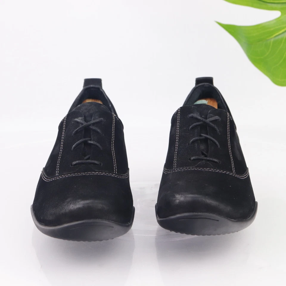 Taos Women's Gateway Oxford Size 9.5 Casual Shoe Sneaker Black Nubuck Comfy - Изображение 3 из 4