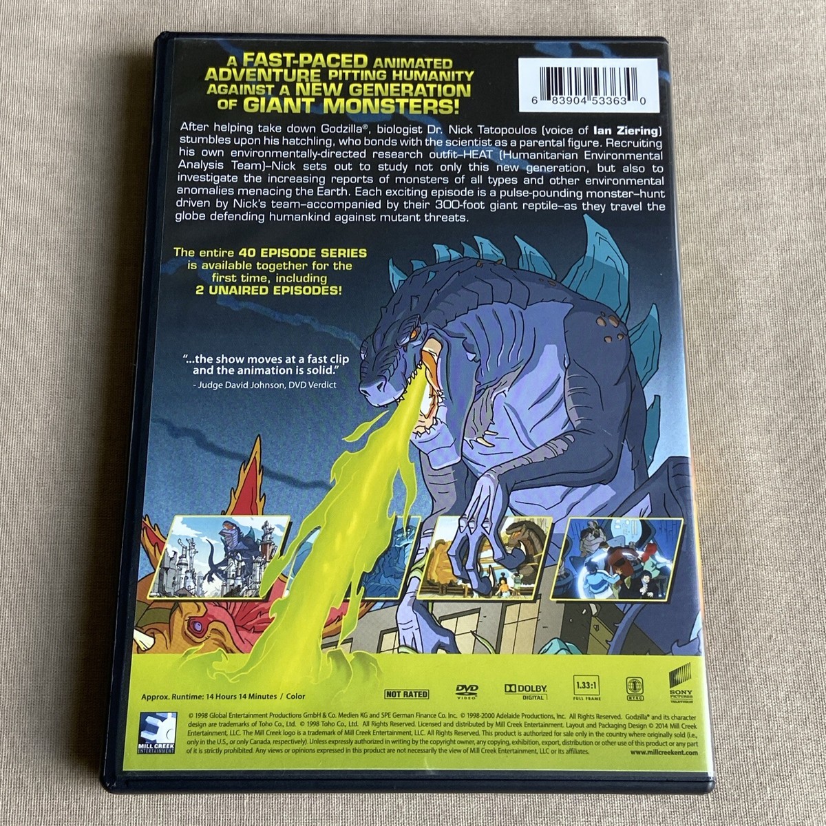 ゴシップ(現NICOLAS)特典DVDセット Godzilla: The Series - Complete (DVD 4-Disc 1998) Animated