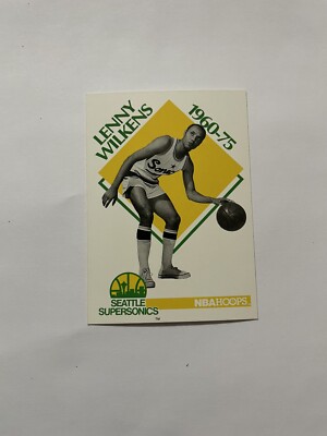 1990 NBA Hoops Basketball Card #349 Lenny Wilkens 1960-75 Seattle 
