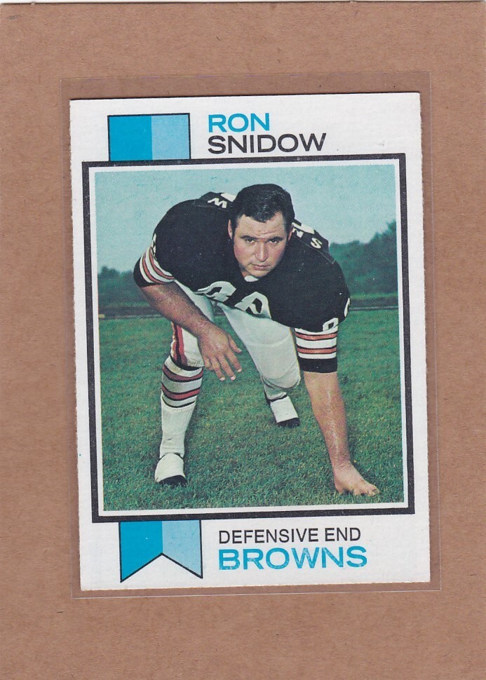 1973 TOPPS FOOTBALL RON SNIDOW #53 BROWNS EXMT *A21147