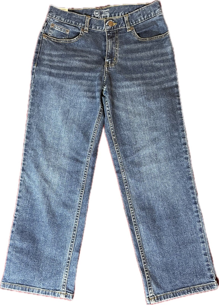 Wonder Nation Jeans Boys Size 10 Husky Straight Adjustable Waist