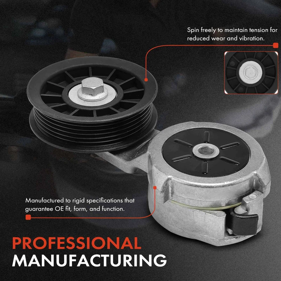 Tensor de correa con polea para Chevrolet C2500 C3500 K2500 GMC 1994-1995 V8 7,4 L Foto 4 de 4