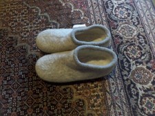 Pantofole mongole fatte a mano taglia 44 rare feltro