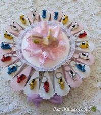 TORTA BOMBONIERA  PORTACHIAVE VESPETTE DA 20 FETTE