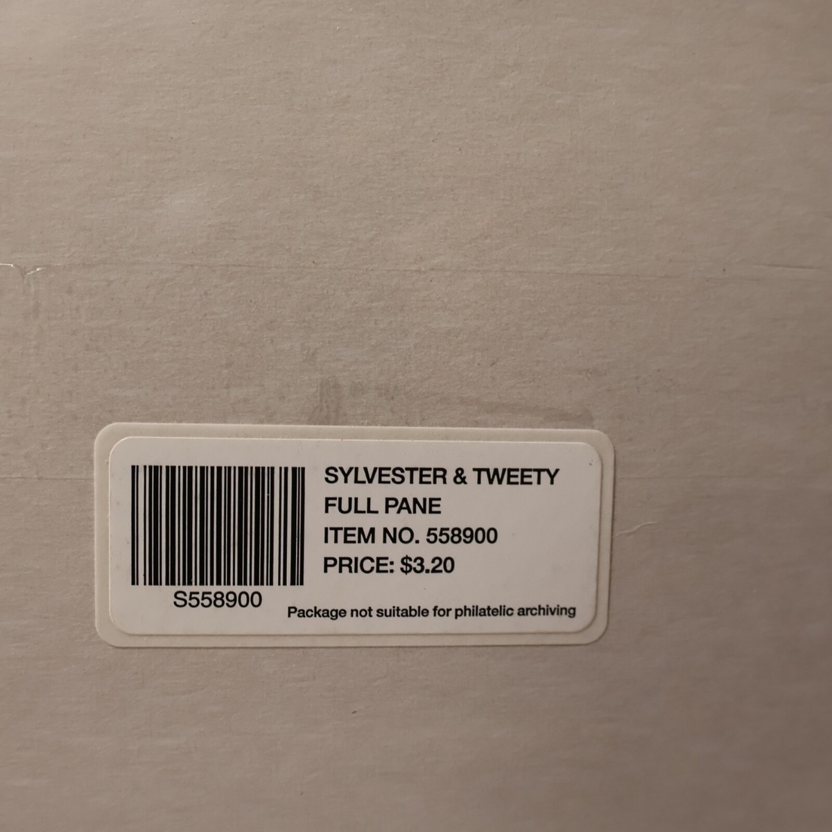 【シリアルナンバー入り】Tweety Bird WB LOONEY TUNES TWEETY BIRD & SYLVESTER- 32¢ USPS USA STAMP SHEET