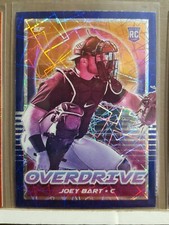 Joey Bart 2021 Chronicles Baseball OVERDRIVE BLUE VELOCITY RC card #4 San Fran