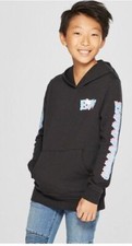 NWT ART CLASS Boys' Boo Ghost L/S Hooded Sweatshirt w/ Kangaroo Pocket Halloween