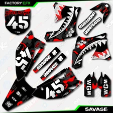 Black & Red Savage Camo Graphics Kit fits 09-11 Kawasaki KXF450 KX450F  Decal