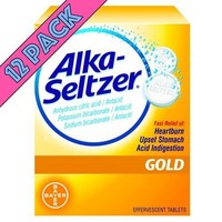 Alka-seltzer Antacid Relief, Effervescent Tablets, Gold, 36 Ea, 12 Pack Alka-seltzer Antacid Relief, Effervescent Tablets, Gold, 36 Ea, 12 Pack