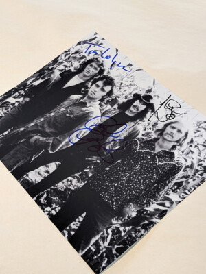 GRIN signed 8x10 PHOTO nils & tom LOFGREN + Bob E STREET BAND