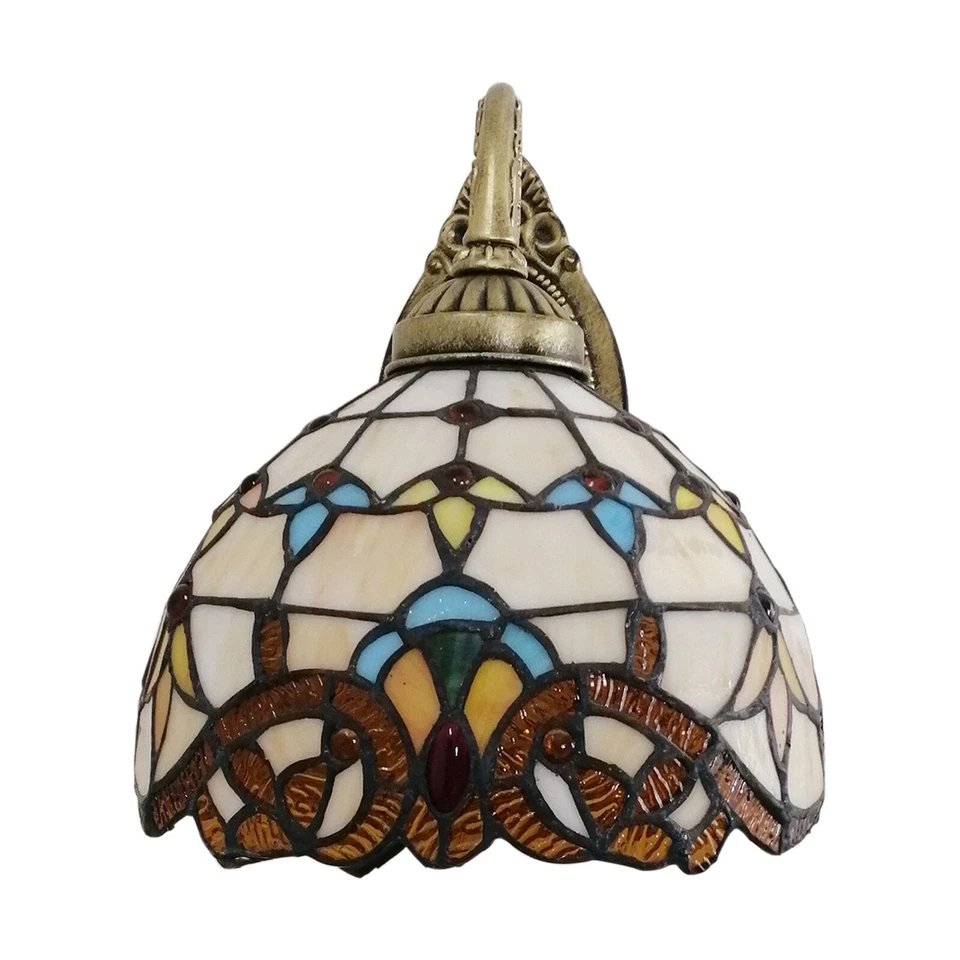 Baroque Lamp Indoor Wall Light FixtureTiffany Hallway Stained Glass Wall Sconce - Image 2 of 4