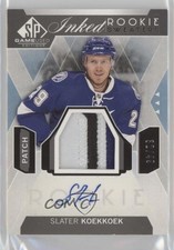 2015-16 SP Game-Used Inked Rookie Sweaters 32/49 Slater Koekkoek Patch Auto 6eg