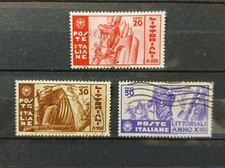 1935 REGNO FRANCOBOLLI LITTORIALI SERIE COMPLETA USATA
