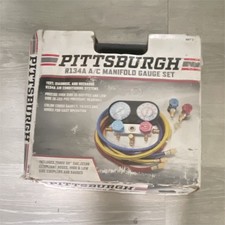 Pittsburgh R-134a Ac Manifold Gauge Hose Set 2-valve Hosescase 58776 Pittsburgh R-134a Ac Manifold Gauge Hose Set 2-valve Hosescase 58776