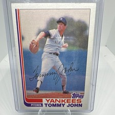 Topps 1982 Tommy John #75 New York Yankees Baseball Base Set Card