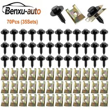 70X for BMW Hex-Head Self-Tapping Socket Bolt / Screw Washer  Bumper 07147129160