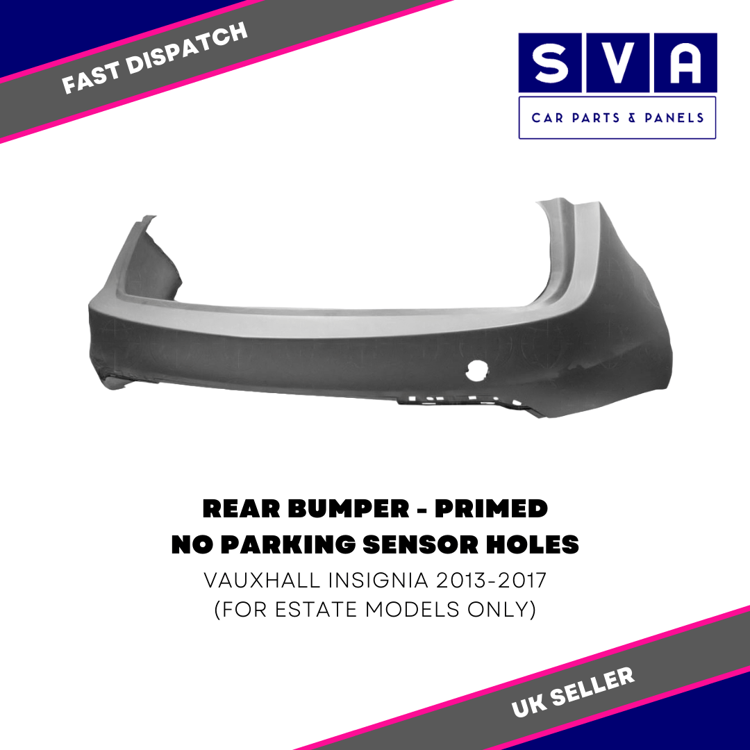Rear Bumper For Vauxhall Insignia 2013-2017 Estate Primed - Insurance Approved