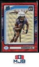 2024 Donruss Rasheen Ali Optic Rated Rookies Preview Red Wave Rookie #347 Ravens