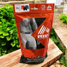 RBX Performance Men's Quick Dry Boxer Briefs 3-Pack NWT