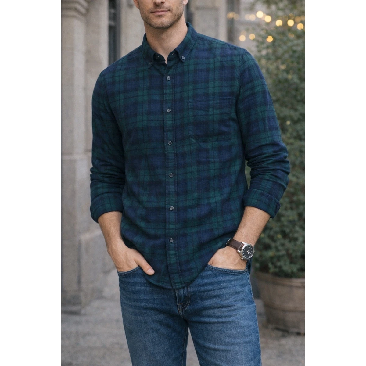 uniqlo men's dress shirts x JW ANDERSON Striped Oxford Shirt the fabric offers a naturally crisp feel Uniqlo Modal Cotton Stand Collar
