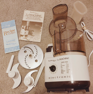 Moulinex La Machine  Food Processor LM5 & 3 Blades TESTED Works Great Shape