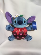 Disney Store Stitch Plush Toy Chocolate Strawberry Valentine's Day NWT