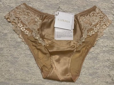 La Perla Maison Collection L Silk Brief Panty Beige