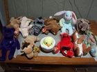 Nice Clean Lot of 12 TY Beanie Babies  Vintage,  With Their Tags In Great Shape