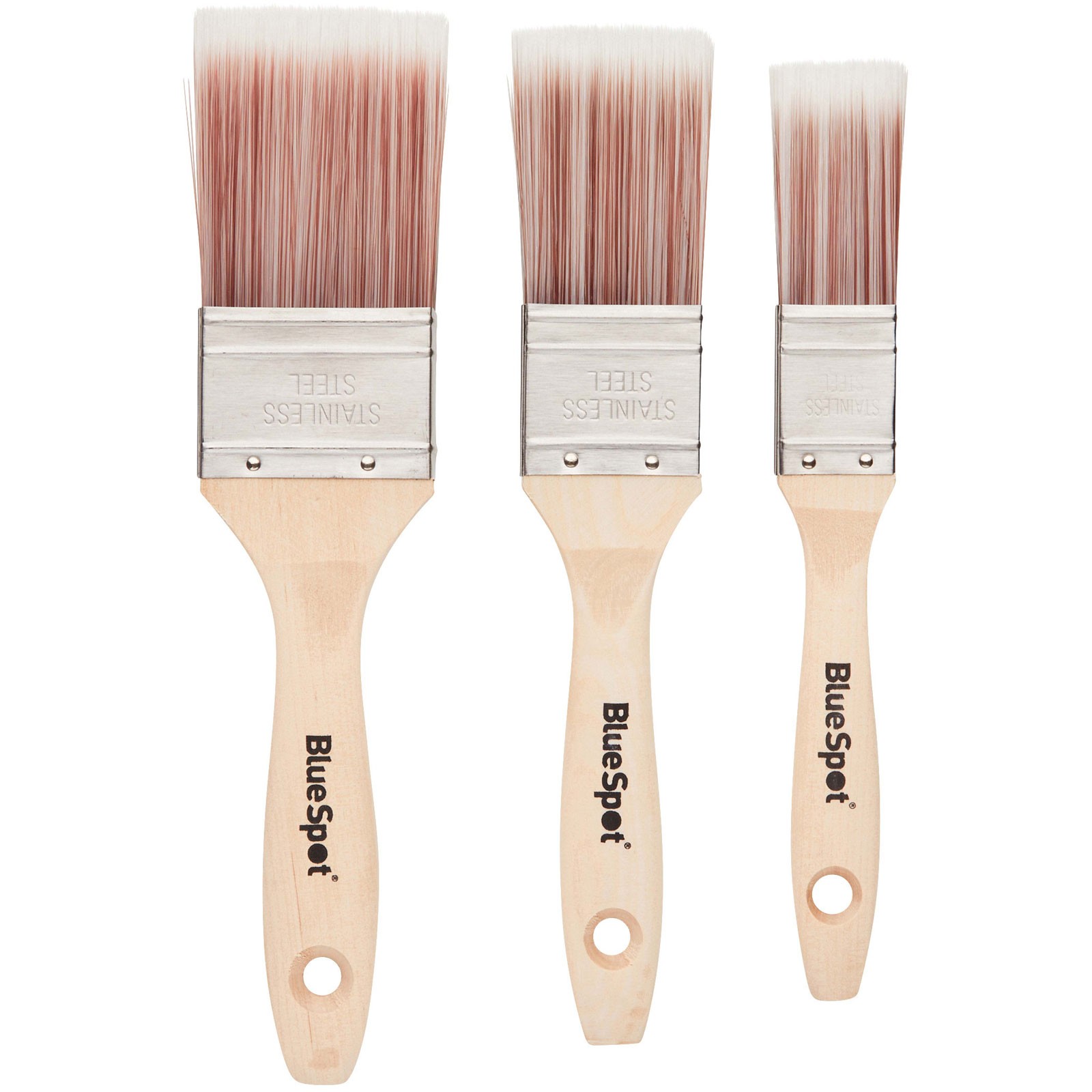 BlueSpot Tools Synthetic Paint Brush Set, 3 Piece