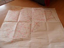 Original DDR Straßenübersichtskarte 2 Teile Bezirk Neubrandenburg 1:100000 1979