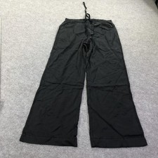 Aeropostale Pants Mens 33x31 Black Wide Leg Sweatpants Elastic Waist Casual