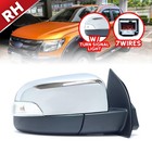 RH Side Wing Door Mirror Electric 7 Wires Chrome For Ford Ranger T6 PX 2012-2015