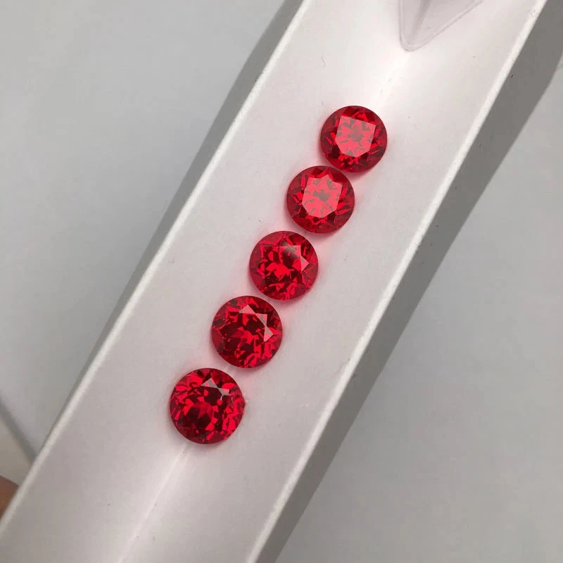 Hot Sale Pigeon Blood Red Lab Grown Ruby Loose Stones AGL for Jewelry Making - Image 2 of 4