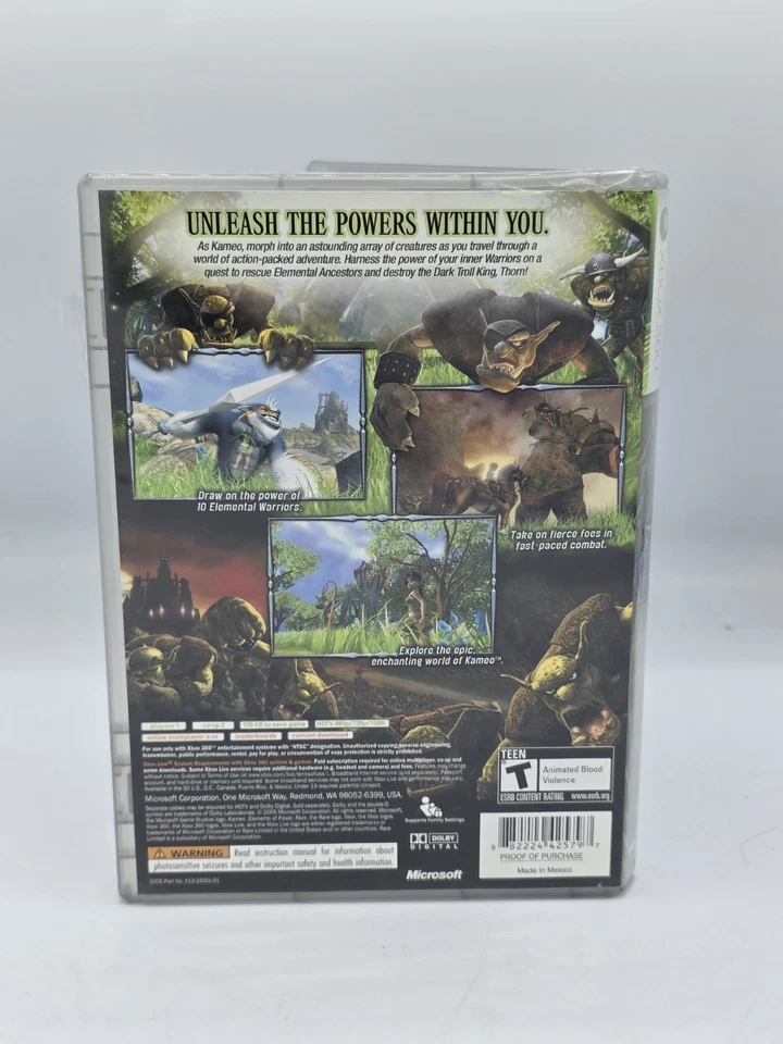 Kameo: Elements of Power (Microsoft Xbox 360, 2005) Platinum Hits CIB Tested - Image 2 of 4