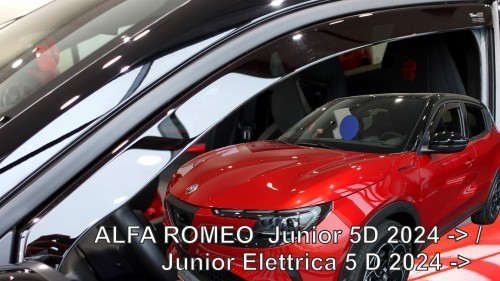 Déflecteurs d'air Alfa Romeo Junior 2024+ HEKO - Kit de 2 pièces teintées pour portes avant