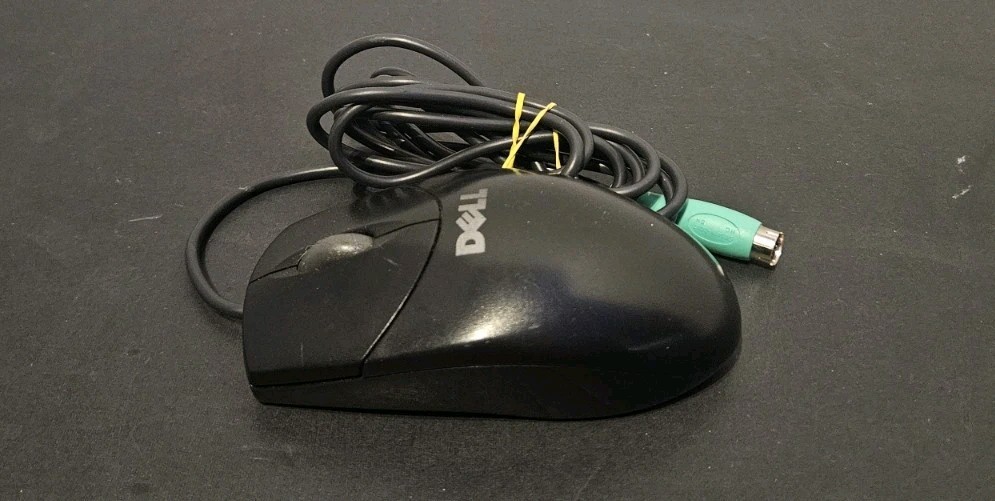 Dell Logitech PS/2 Wired Mechanical Ball Mouse M-S69 Vintage Wired Mouse