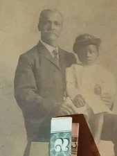 Antique African American Cabinet* Colored Male & Child * GREENVILLE  S. C.