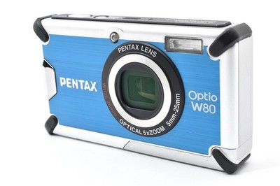 PENTAX Optio W80 Blue Compact Digital Camera Tested Working Seller