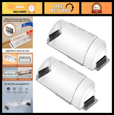 2 Pack Adjustable Magnetic Air Vent Deflector  8.5"-15" Fits Floor, Wall, Ceili