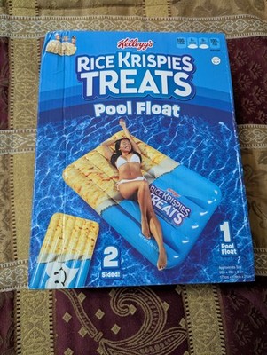 Rice Krispies Treats 5.5  Pool Float: Water Toy Inflatable Raft, PVC, 220 Lb Cap